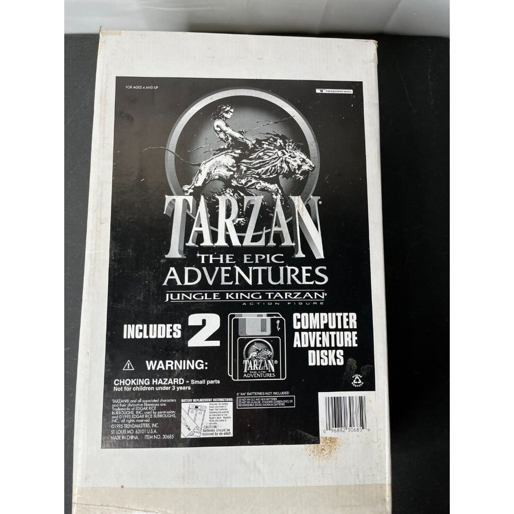 1995 Tarzan Epic Adventures 15" Tarzan Lord of The Jungle KING Figure NOS disks